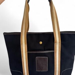 Scala Black Pouch with Yellow and Pink Woven Logo Patch